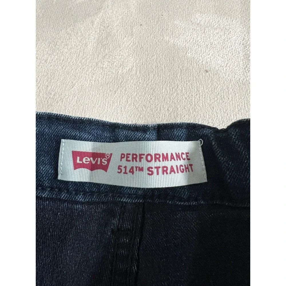 Kids Levi's 514 Performance Straight Jeans Dark Wash Size 12 Reg